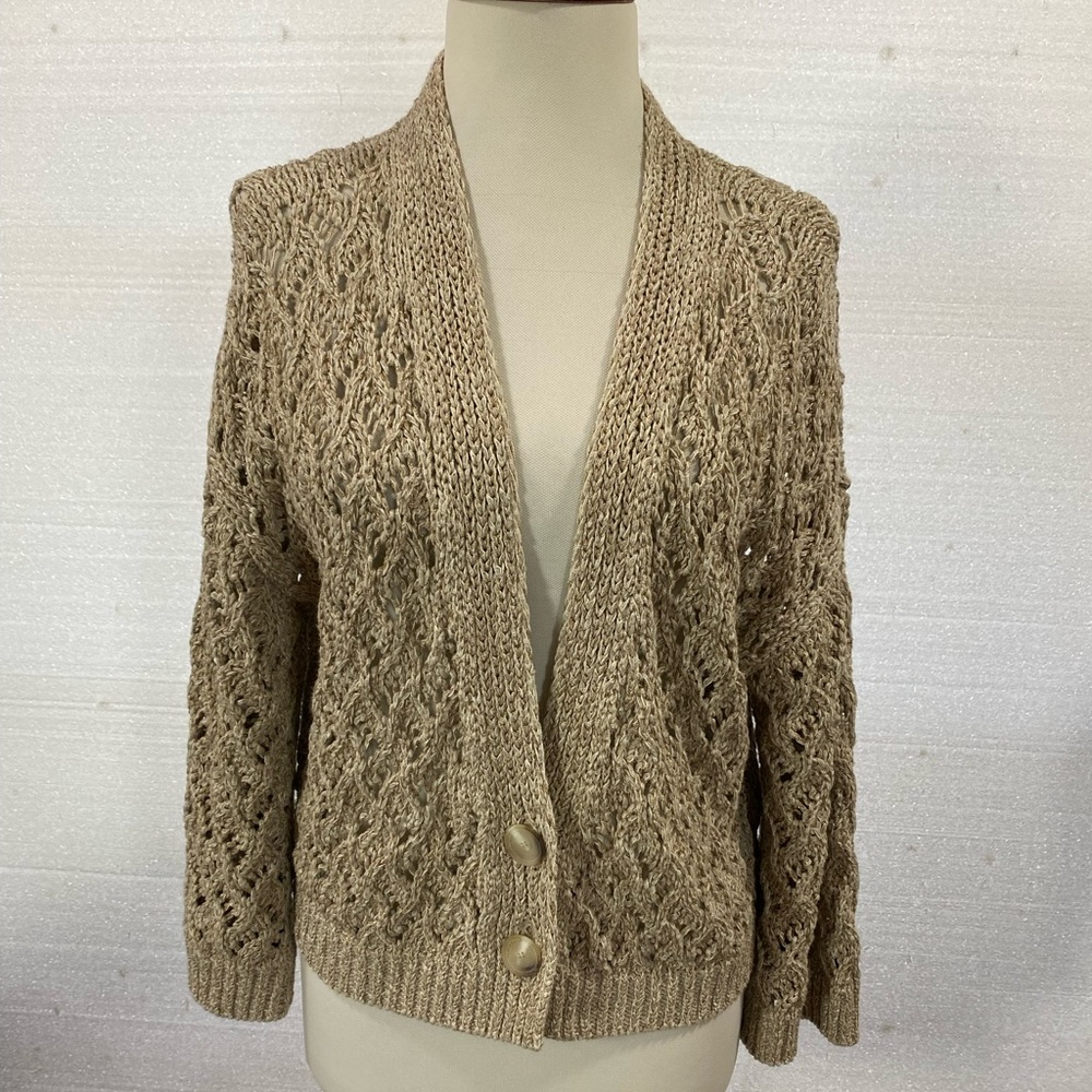 FABIANA FILIPPI silk/cotton crochet cardigan